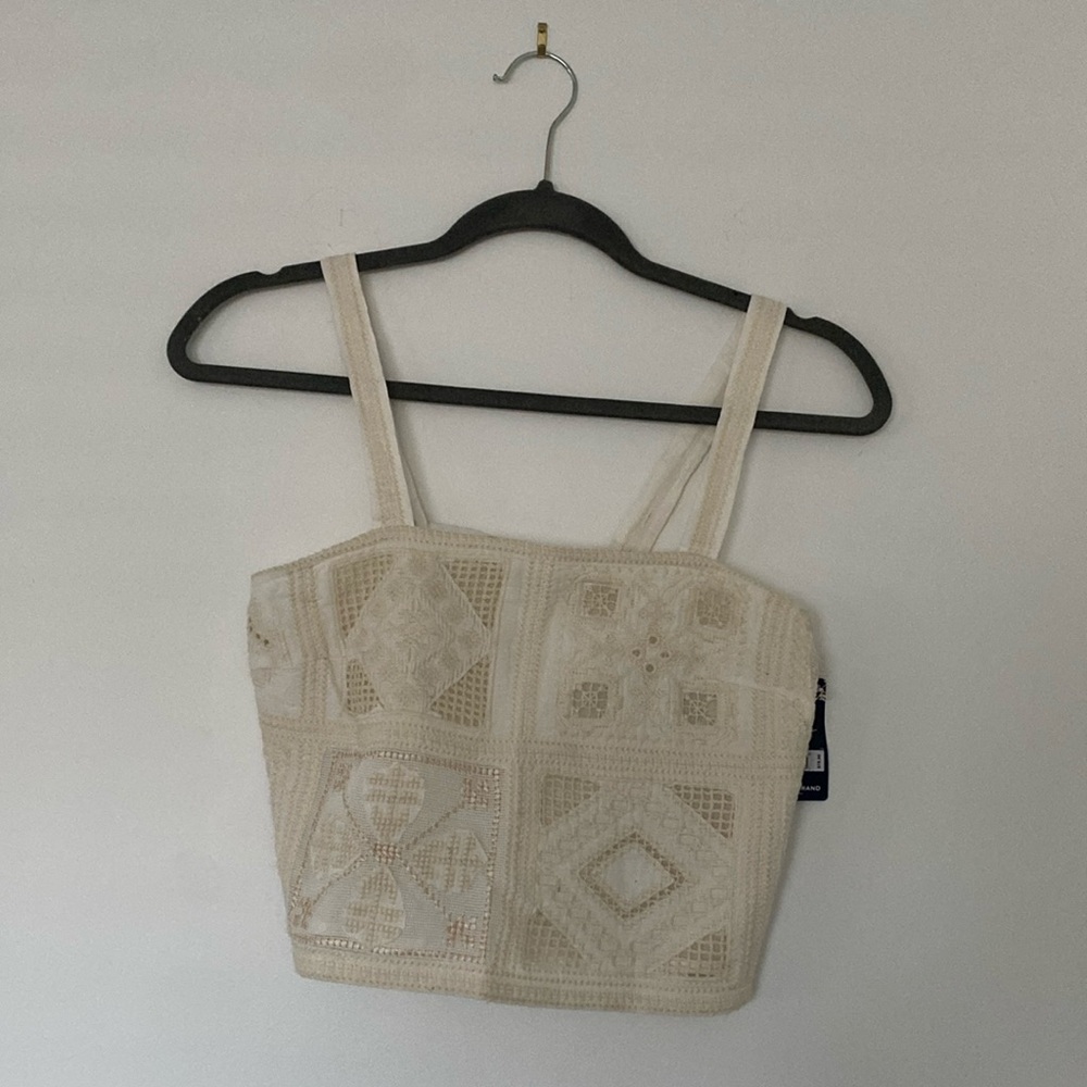 White embroidered top